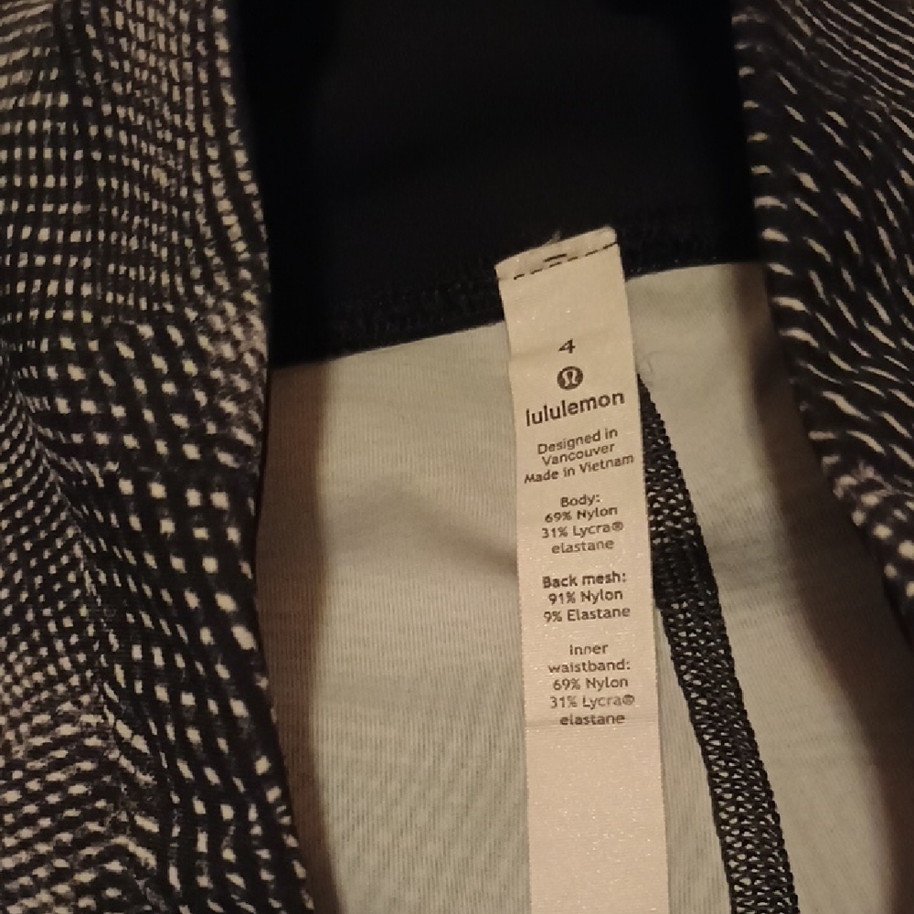 lululemon Pace Rival High Rise Cropped Leggings Size 4 Like New! - Picture 5 of 6